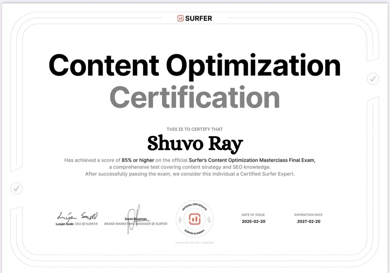shuvo-ray-Certificate-Surfer-SEO